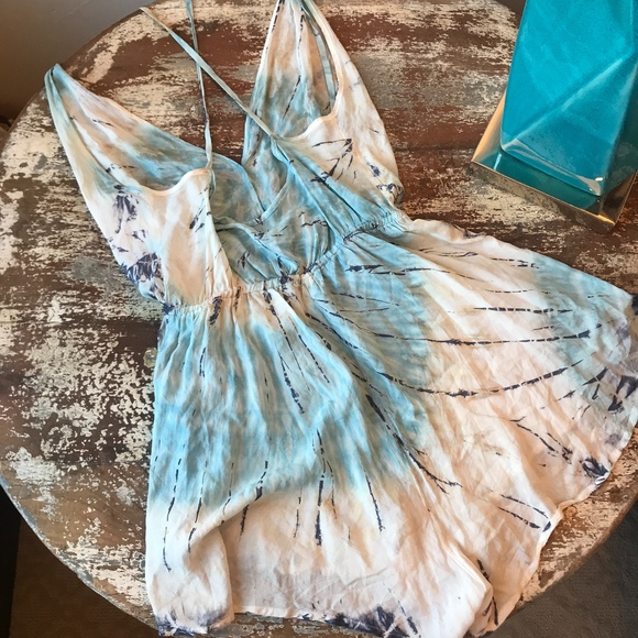 BLUE LIFE - blue/white Tye Die Romper (XS) - Picture 2 of 3